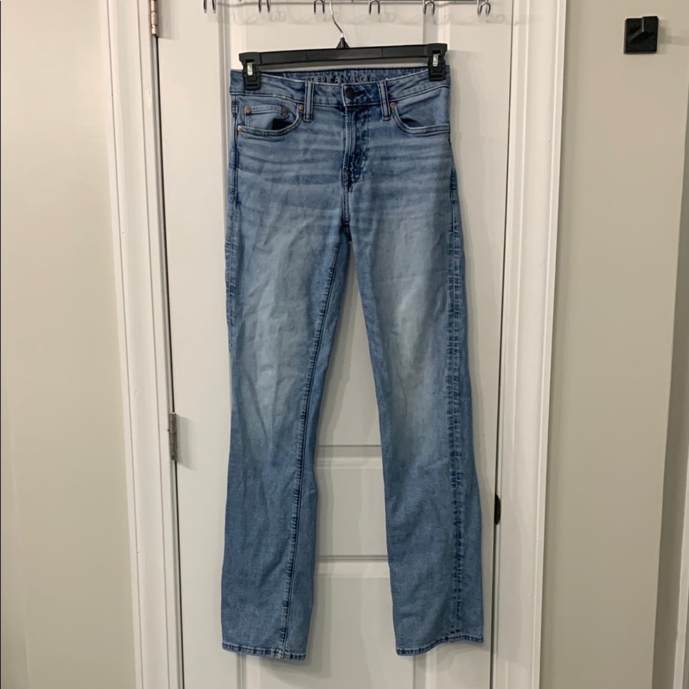 American Eagle Outfitters Blue Straight Leg Jeans